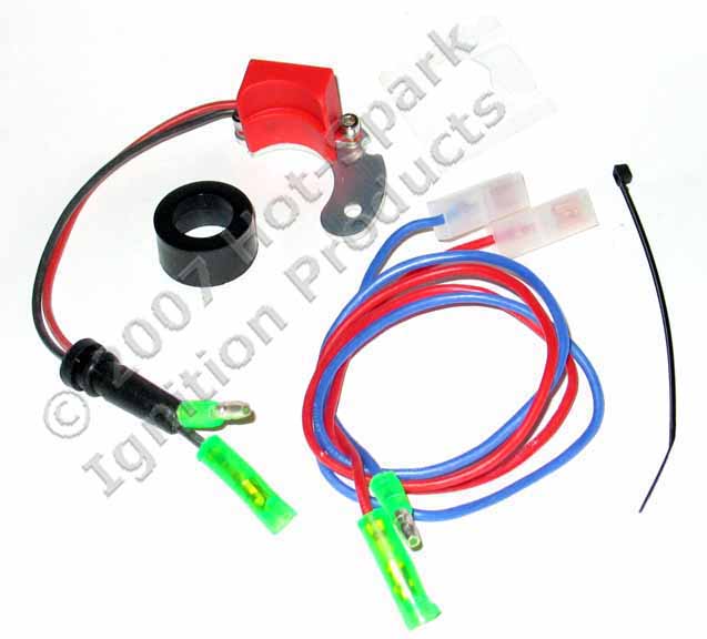 Hot-Spark electronic ignition conversion kit for Bosch distributors with left-hand points