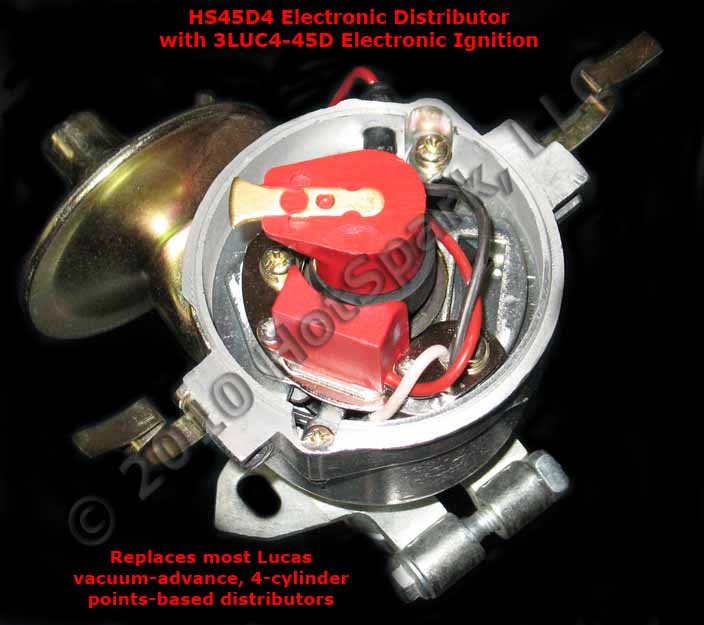HS45D4 Replacement Electronic Distributor for Lucas 25D4, 45D4, 48D4, 54D4 and 59D4 Distributors