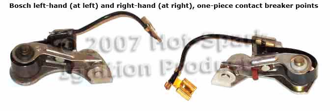 Left-hand and Right-hand Pivot Pin, One-piece Contact Breaker Points ( mirror image)