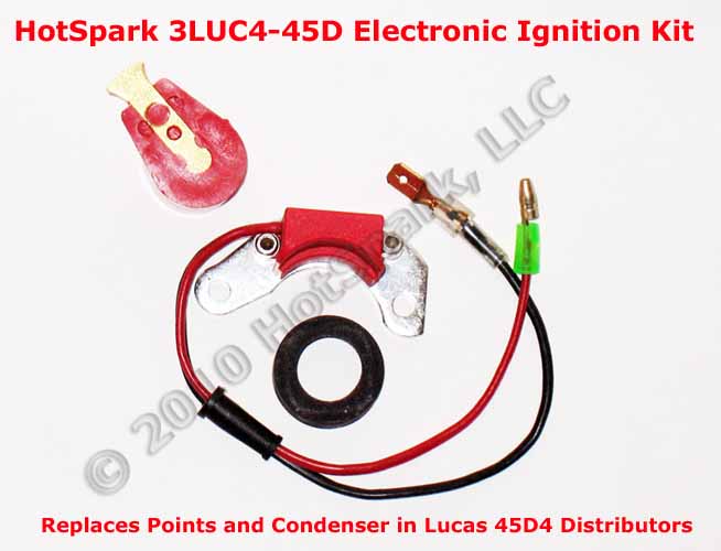 HotSpark Electronic Ignition Conversion Kit for Lucas 43D4, 45D4, 48D4, 54D4 and 59D4 Distributors