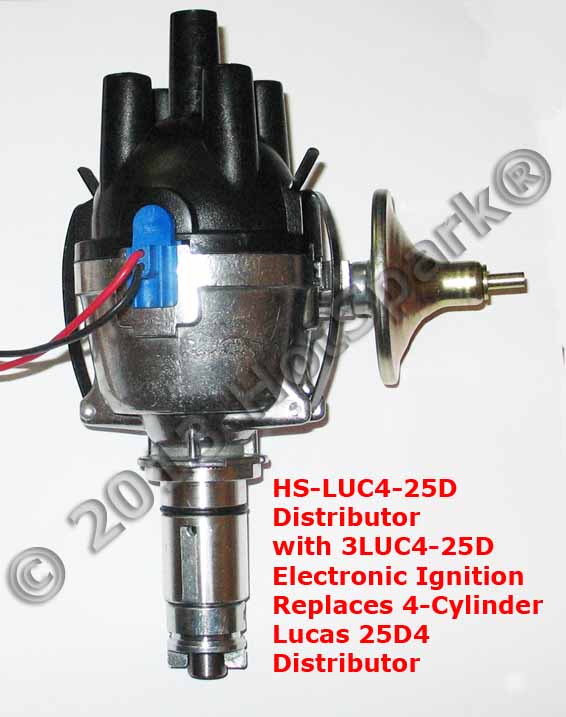 Distributor with 3LUC4-25D Electronic Ignition Replaces Lucas 25D4 Distributor