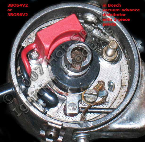 Bosch 6-cyl w/ 1-pc Electronic Ignition Conversion right-pivot points 3BOS6U1